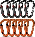 RIGINADO – Karabiner Klettern Kletterausrüstung,10 Stück UIAA-Zertifizi