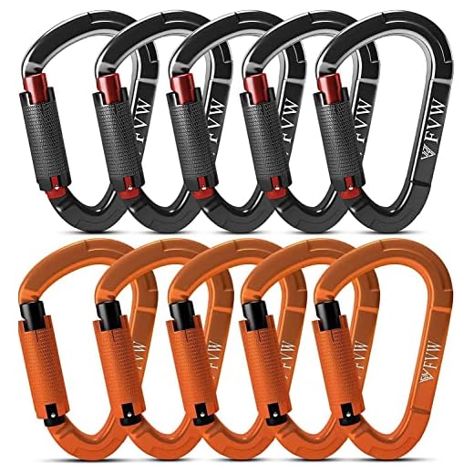10 Pack Auto Locking Climbing Carabiners