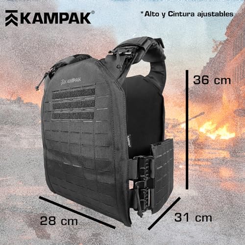 La mejor comparación de Chaleco táctico negro para comprar online. 27 Imagen adicional