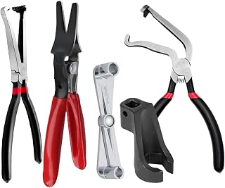 5PS Fuel Line Disconnect Tool Set,Hose Removal Tool,Electrical Disconnect Pliers,Fuel Line Removal Tool,19MM High Pressure Fuel Line Socket Tool