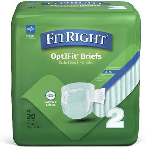 Miniatura 10 de FitRight Stretch Ultra - Calzoncillos para adultos, pañales para incontinencia con pestañas, absorción pesada, medianoregular, de 30 a 52 pulgadas,