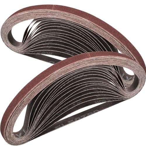 STEBRUAM Nastri Abrasivi 9 x 533 mm,30PCS 120 grana Levigatrice a Nastro