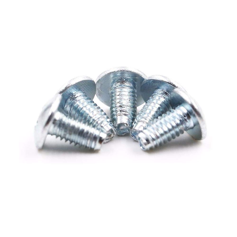 Vite di bloccaggio autofilettante triangolare a testa piatta grande croce zincata Vite a testa tonda grande M3M4-4 * 8 tappo diametro 8