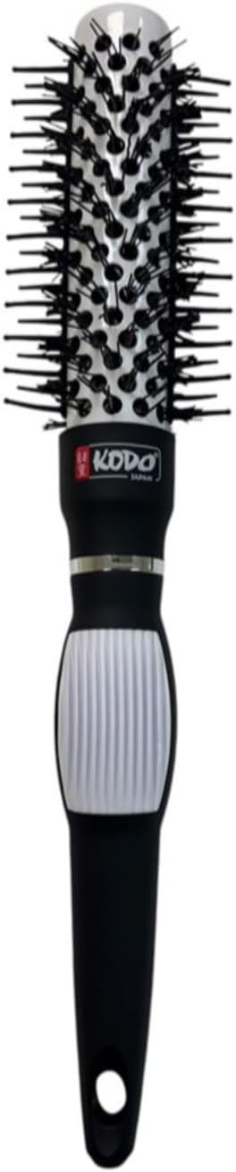 KODO Hair Brush Professional 25mm Heat Retaining Vented Radial Nylon & Silicone
