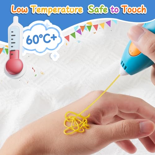 Image of 300 Pieces 3D Pen Refills Pack for 3Doodler Start+ Pen 15 Colors 2.5 mm Low Temperature 3D Pencil PCL Filaments Not Compatible with Other 3D Printing Pens