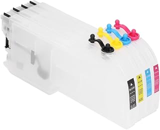 Ink Cartridge Printer Kit, Replacement Set of 4 Colors for LC38 LC39 LC16 LC61 LC980, Injection Printer Cartridges for School and Office Consumables