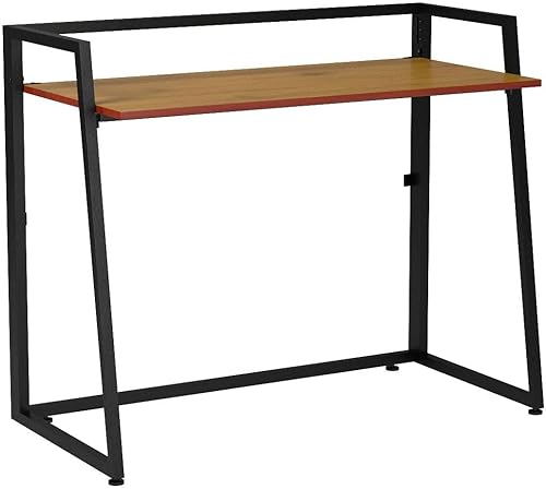 Miniatura 5 de EUREKA ERGONOMIC Escritorio plegable moderno para computadora para dormitorio de estudiantes y adolescentes, escritorio plegable de 43 pulgadas,
