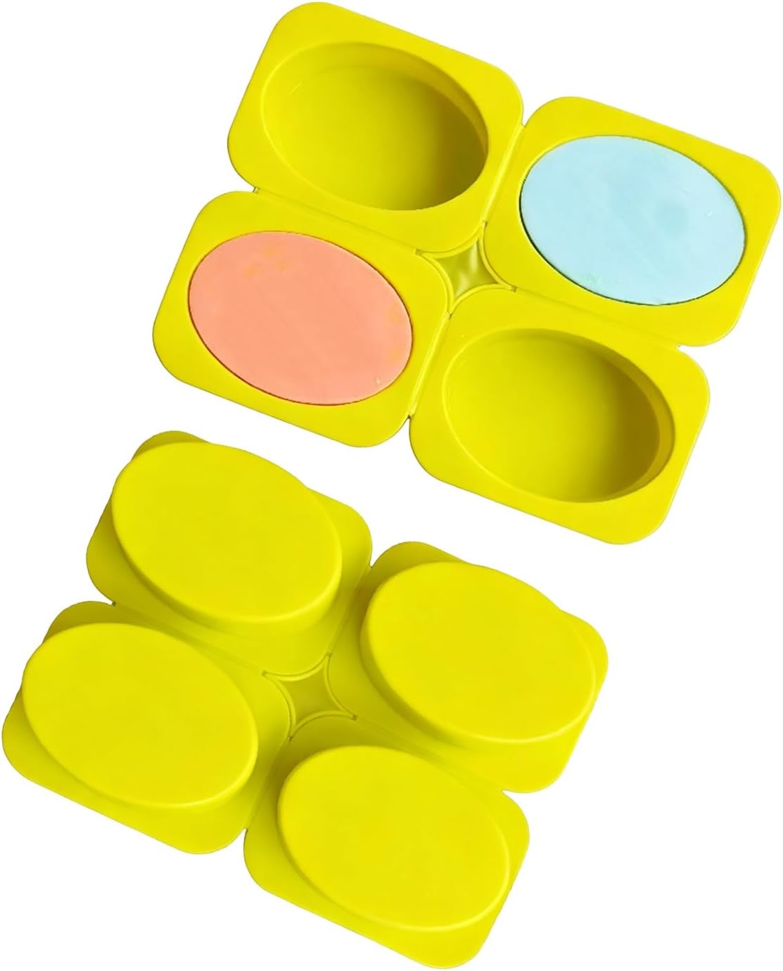 2Pcs Soap Molds Silicone Oval Molds for Soap Making Soap Homemade Craft 8×6×4cm