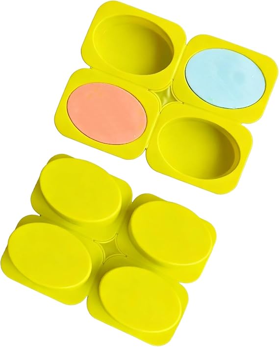 2Pcs Soap Molds Silicone Oval Molds for Soap Making Soap Homemade Craft 864cm