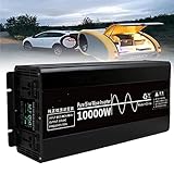 *Affichage intelligentLe convertisseur affiche la tension d'entrée, la puissance de sortie et le niveau de la batterie. Convient pour camping-car, camion, bateau, voiture, plus pratique pour contrôler l'onduleur marche/arrêt en cas d'urgence.