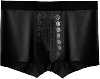DEWUFAFA Cueca masculina ampliação magnética terapia saúde conforto cuecas boxer pacote com 3