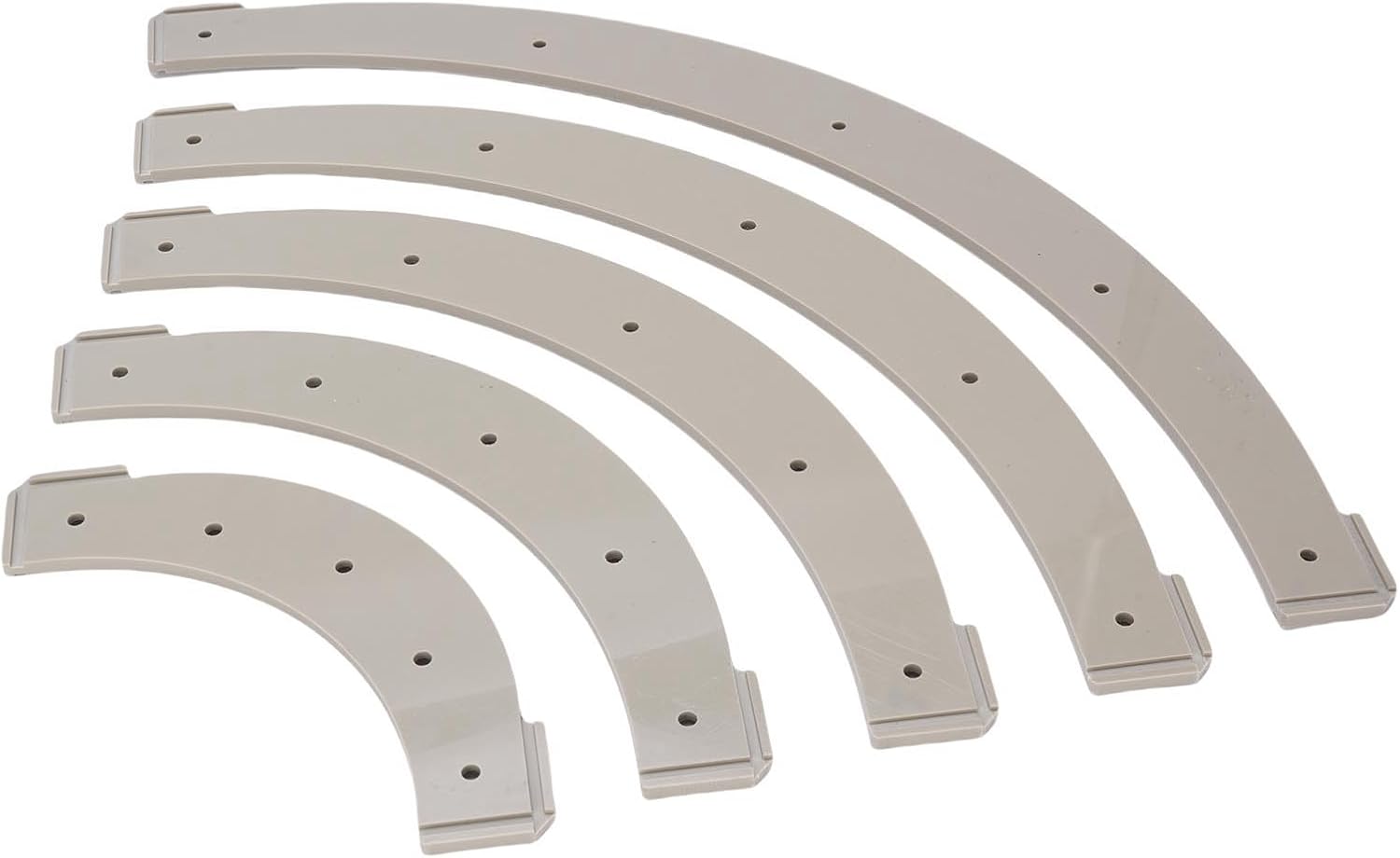 AYNEFY Router Corner Jig Templates, 5 Different Radius Sizes Plastic Set, Removable Arc Cutting Assistant for Woodworking, Cabinet Trimming