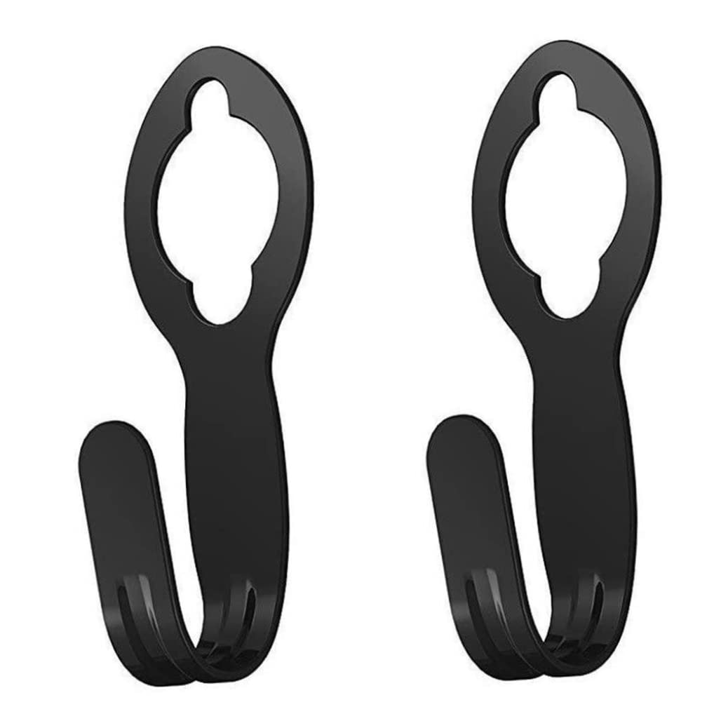Cakeeyum Black 2Pcs Garden Hose Holder Wall Mount Watering Hose Hook Plastic Hanger Carrier