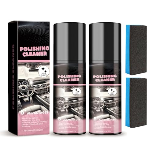 2025 New Car Interior Cleaner & Polish Detailer, All Purpose Car Cleaner, Effortlessly Cleans, Protects & Restores Gloss