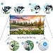 Projector Screen with Stand 100 Inch, Vamvo Indoor Outdoor Movie Screen 16:9 4K Full HD with Carry Bag, Portable Projector Screen with Aluminum Stands for Home Theatre