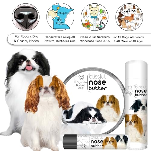 Image of The Blissful Dog Japanese Chin Nose Butter, Versatile Dog Nose Balm for Dry Nose, Handcrafted Nose Moisturizer, Easy-to-Apply Dog Essentials, Unscented, 1 oz.