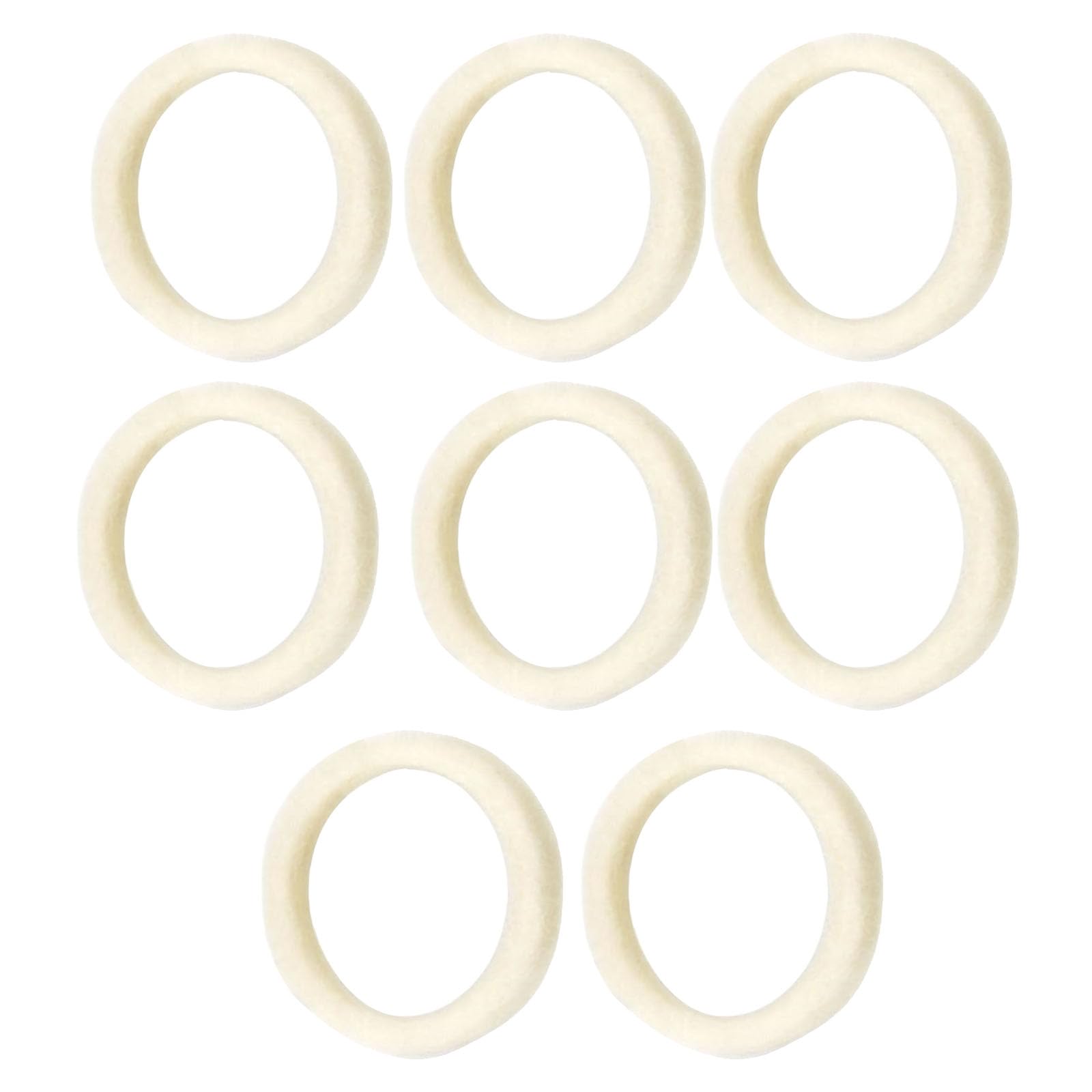 Jazuaiao Of 8 Multifuntional Soft Felt Seals Suitable for Coffee Appliances Providing Excellent and Vibrations Control Coffee Grinder Felt Washer