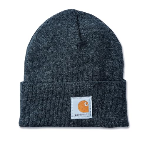 Carhartt Men's Knit Cuffed Beanie, Coal Heather, One Size