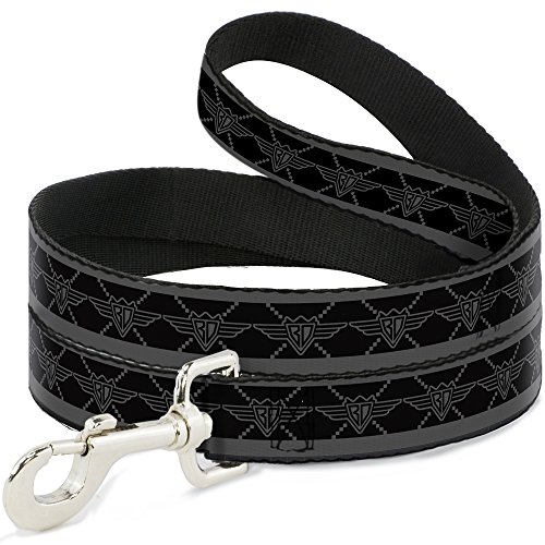 Laisse nylon Buckle Down BD Monogram2 6 pieds sangle étroite 1,27cm - 2