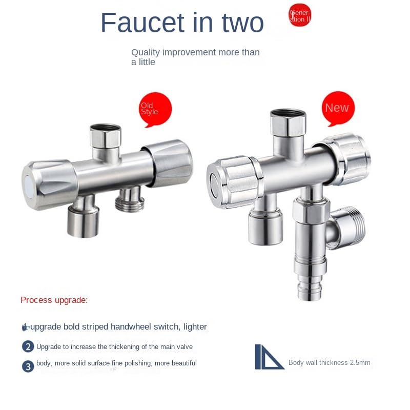 Robinet d'angle pour machine à laver et WC dans les petits espaces