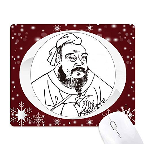 Tapis de souris religion dao chine lao tzu paysage hiver neige pour pc