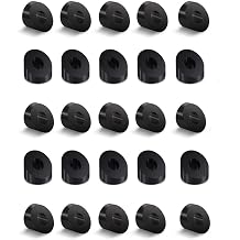 25 Pack 1/4" 30 Degree Black Angle Beveled Washer, T316 Marine Grade Stainless Steel, for 1/8" to 3/16" Cable Railing Stair Ends, Fits Wood/Metal Posts HF028B