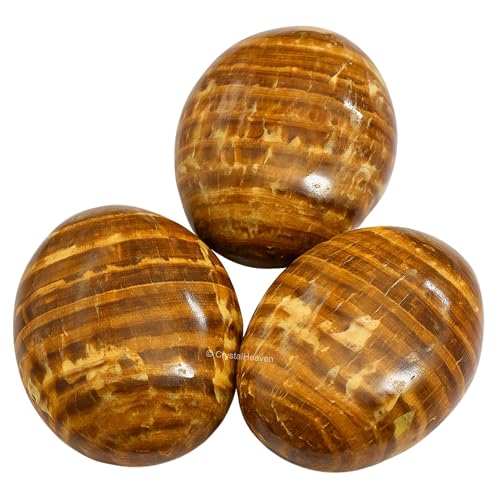Image of Crystal Heaven Aragonite Palm Pebbles Stones For Anxiety Stress Relief Massage-Aaa Grade Original Healing Gemstone Agate Palm Stone For Yoga Meditation Spiritual Reiki Feng Shui
