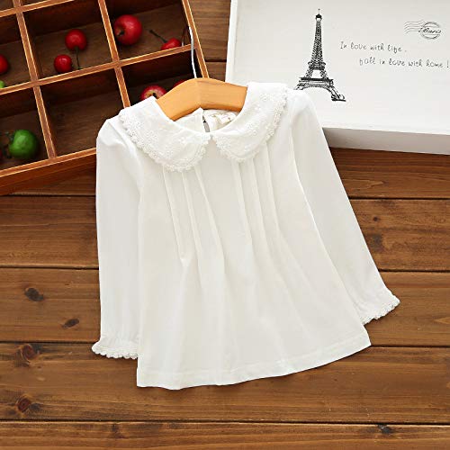 Image of Big Girls Letters Decor White Knitted Pullover Wahsed Flowers Embroidery Jeans Pants Set