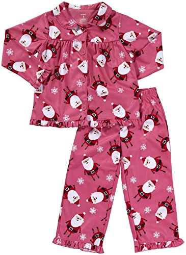 Carter's Girls' 2 Piece Santa Sleepwear Set
