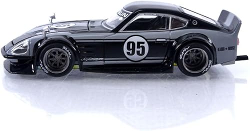 Miniatura 2 de True Scale Miniatures Modelo de coche compatible con Nissan Fairlady Z Kaido GT 95 Drifter V1 Negro Gris Edición Limitada 164 Modelo Fundido a