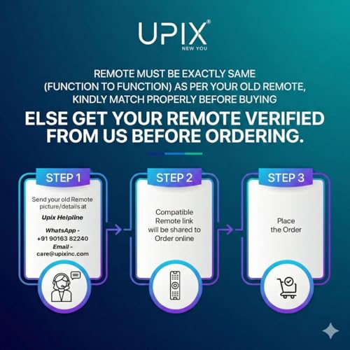 Image of Upix AC Remote No. 142 (with Backlight), Compatible /Replacement for Reconnect AC Remote Control (Exactly Same Remote Will Only Work)