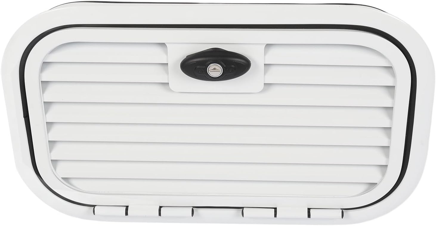 プレミアム RV 収納ドア - 20 X 12 インチ アルミ合金製手荷物アクセスドア ロックと換気グリル付き キャンピングカーやト