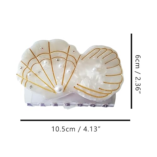 Miniatura 2 de Pinzas de pelo de mejillón perlado,Pinzas de pelo de acetato de celulosa,Pinzas de garra pequeñas para niña,Accesorios para el cabello