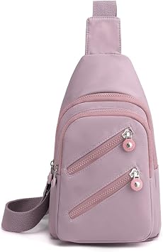 Hiflyer Crossbody Bags Trendy Fanny Packs Cross Body Sling Bag for Women Purple