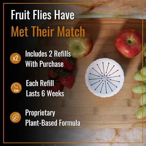 Dr. Killigan's Sweet Surrender - Fruit Fly Trap for Indoors, Home and Kitchen - Trap with Liquid Ba