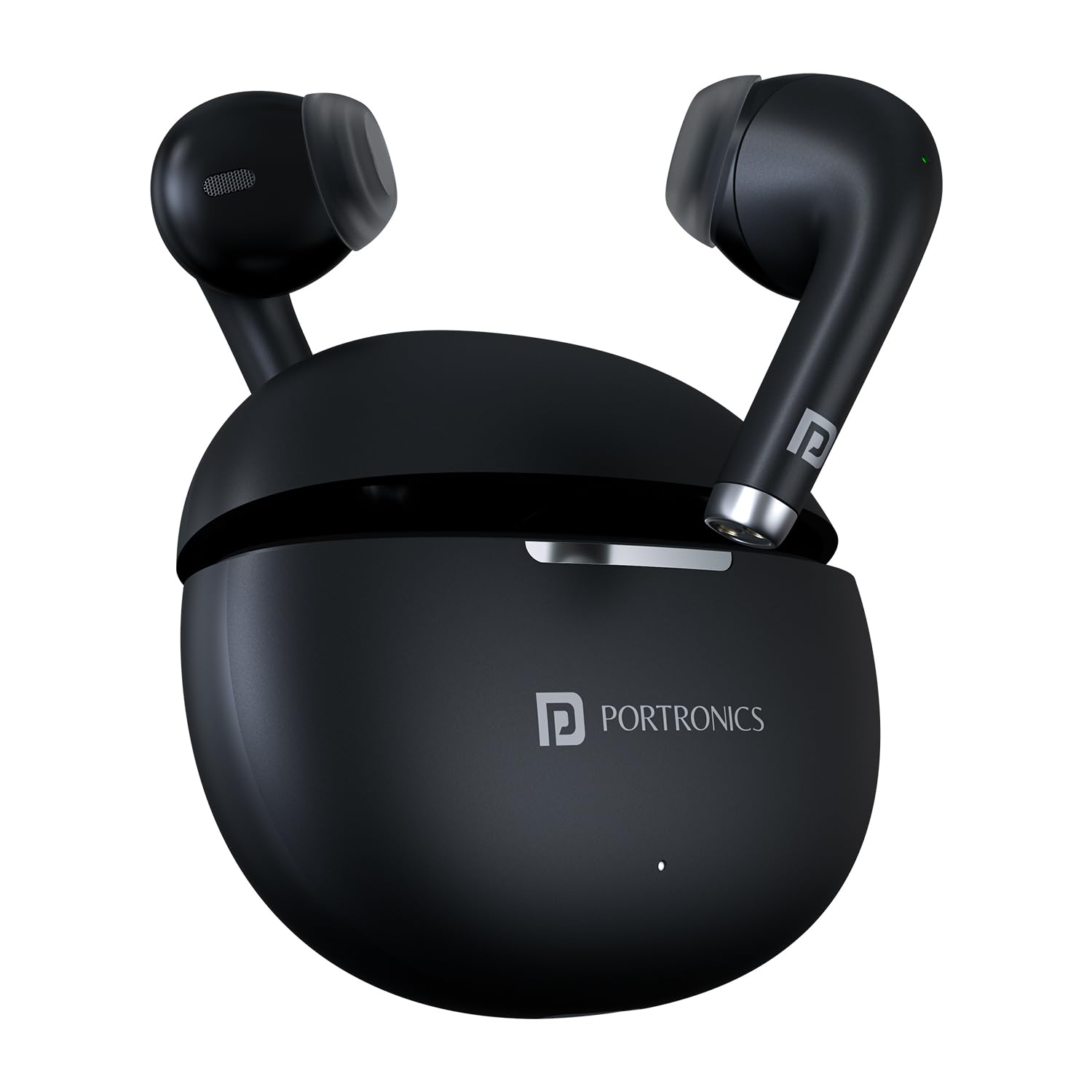 Portronics Harmonics Twins S19 Truly Wireless in Ear Earbuds with 30 Hours Playtime, Unique Earbuds Design, HD Quality Mic, Touch Control, Game/Music Mode, Low Latency, Type C Fast Charging(Black)-picture-16