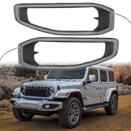 ALWAYSTECZON LED DRL Daytime Running Light Front Lower Bumper Fog Lamp with Turn Signal Exterior Accessories for Jeep Wrangler JL & Gladiator JT 2018 2019 2020 2021 2022 2023