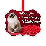 CafePress Ragdoll Cat Christmas Picture Ornament Christmas Ornament, Decorative Tree Ornament