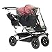 Mountain Buggy Single Storm Cover for Duet Double Stroller, Clear