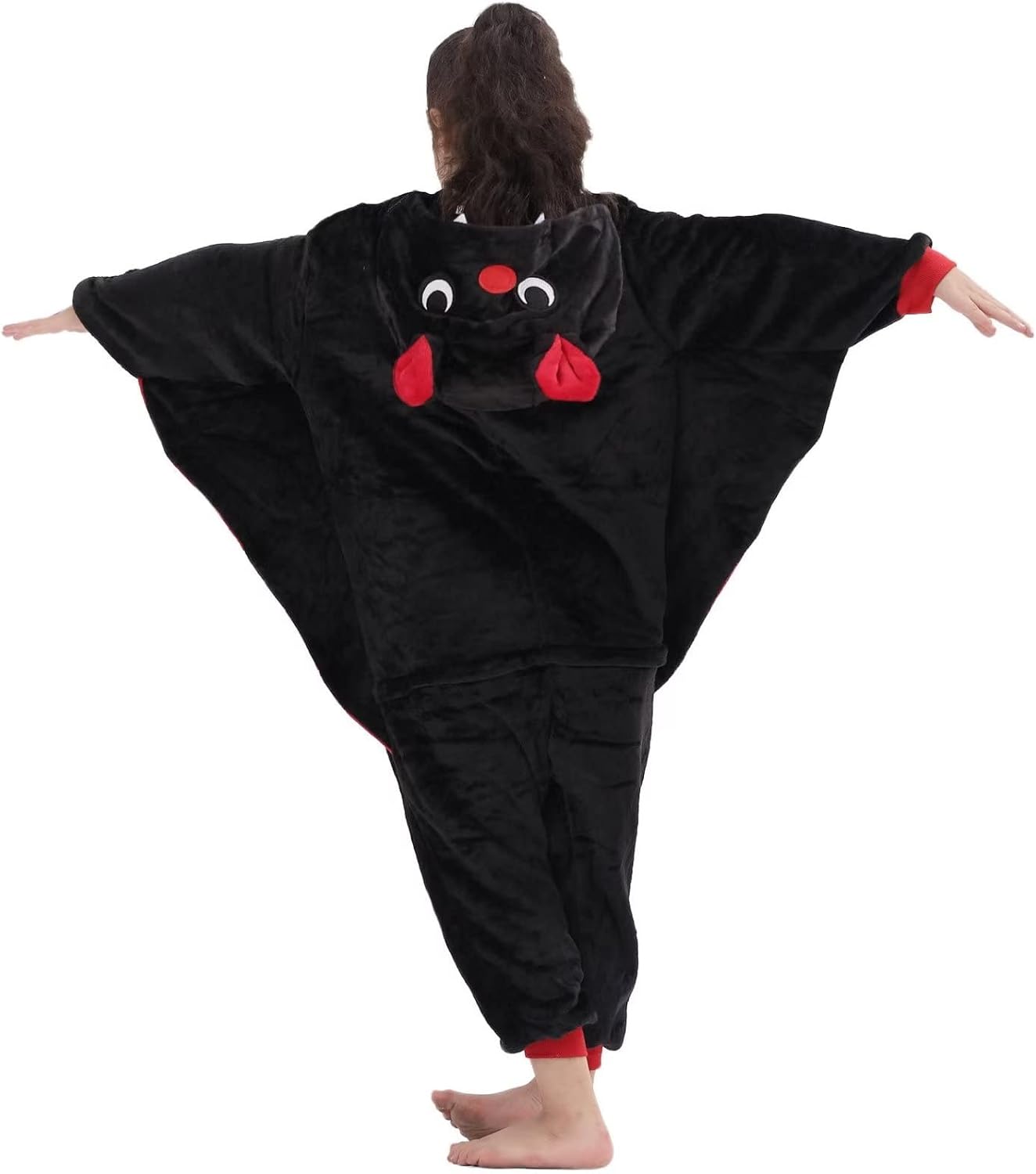 Kids Onesie Costume for Boys Girls Halloween Animal Cosplay One Piece Flannel Hooded - Image 5