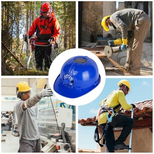 Casco de seguridad de construcción impermeable y ligero con extractor solar 8