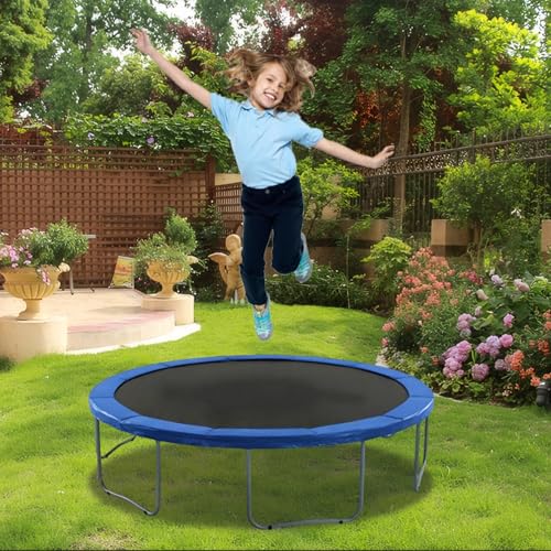 Housse de ressort de trampoline rond bleu en PVC et mousse