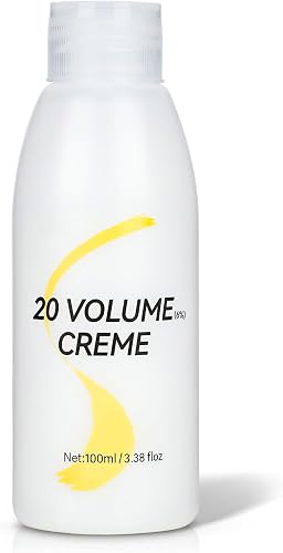 20 Volume Developer for Hair Lightening 100ml, 6% Hair Developer Cream