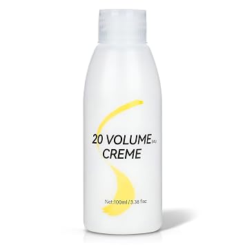 20 Volume Developer for Hair Lightening, 6% Hair Bleach Developer & Color Deposit, Professional Cream Peroxide Developer - 3.5 Fl Oz