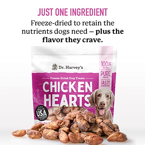 Dr. Harvey'S Raw Freeze Dried Chicken Hearts Training Dog Treats thumb #1