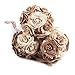 Tinksky Rustic Wedding Bouquet Burlap Flower Bouquet Lace and Pearls Wedding Anniversary Engagement Decoration, Valentine's Day gift