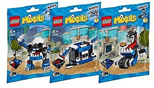 Lego, Mixels Series 7 Bundle MCPD set, KUFFS (41554), BUSTO (41555), TIKETZ (41556) Combine to Build MCPD MAX!