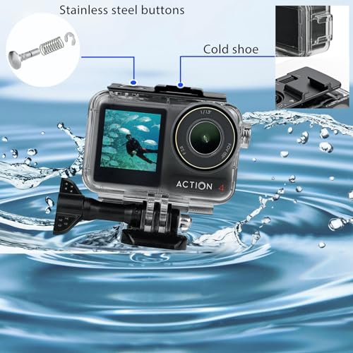 Accessoires DJI Osmo Action 4 coque de protection plongée et boîtier étanche