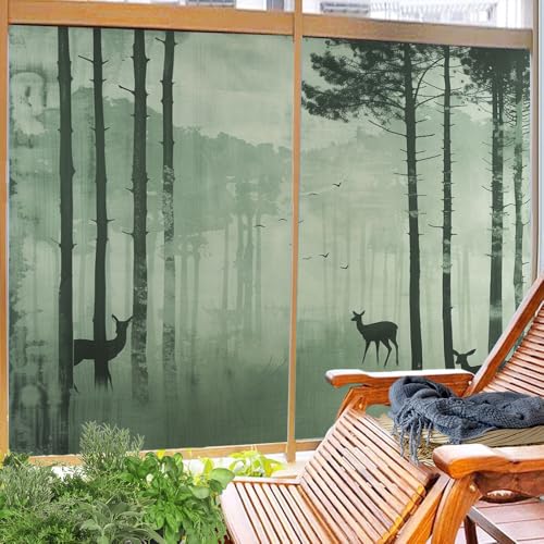 Vinilo decorativo plegable para privacidad en ventanas 17.7x23.6 in x 2 piezas miniatura 4