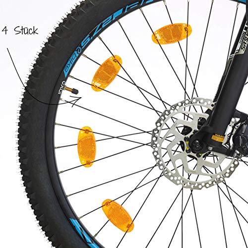 fischer 85400 Réflecteur de vélo 85400-Orange Unisexe, Jaune, Taille Unique - Image 5